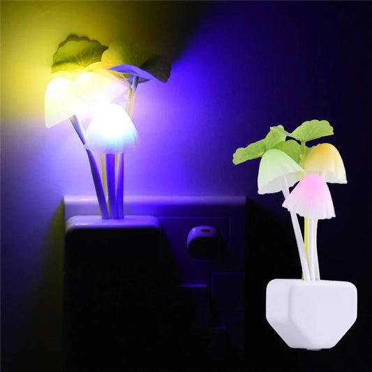 3D Mushroom LED Night Light Sensor Lamp