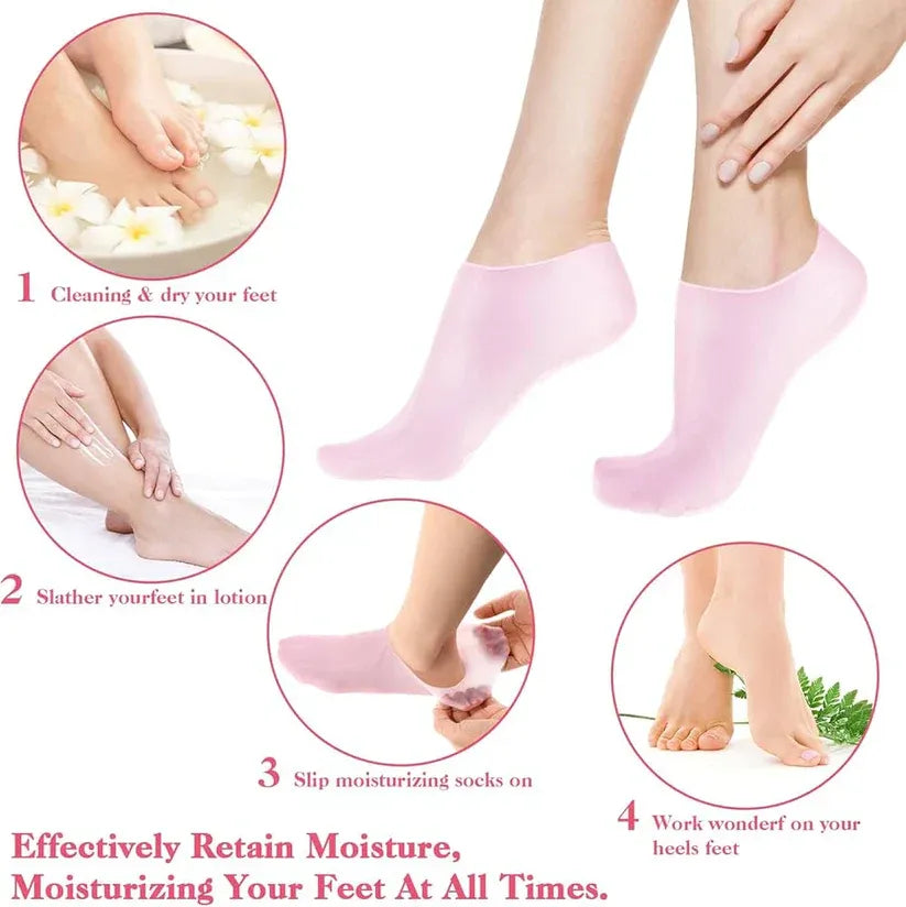 (1pair) Silicon Socks For Unisex Men& Women