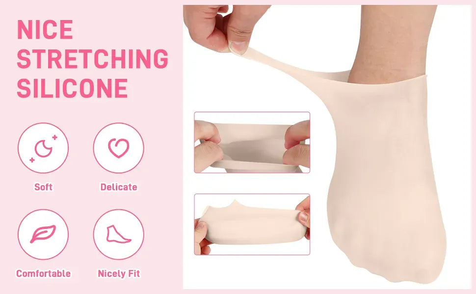 1 Pair Silicone Heel Protectors