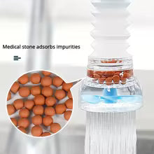 360° rotatable telescopic splash-proof tap