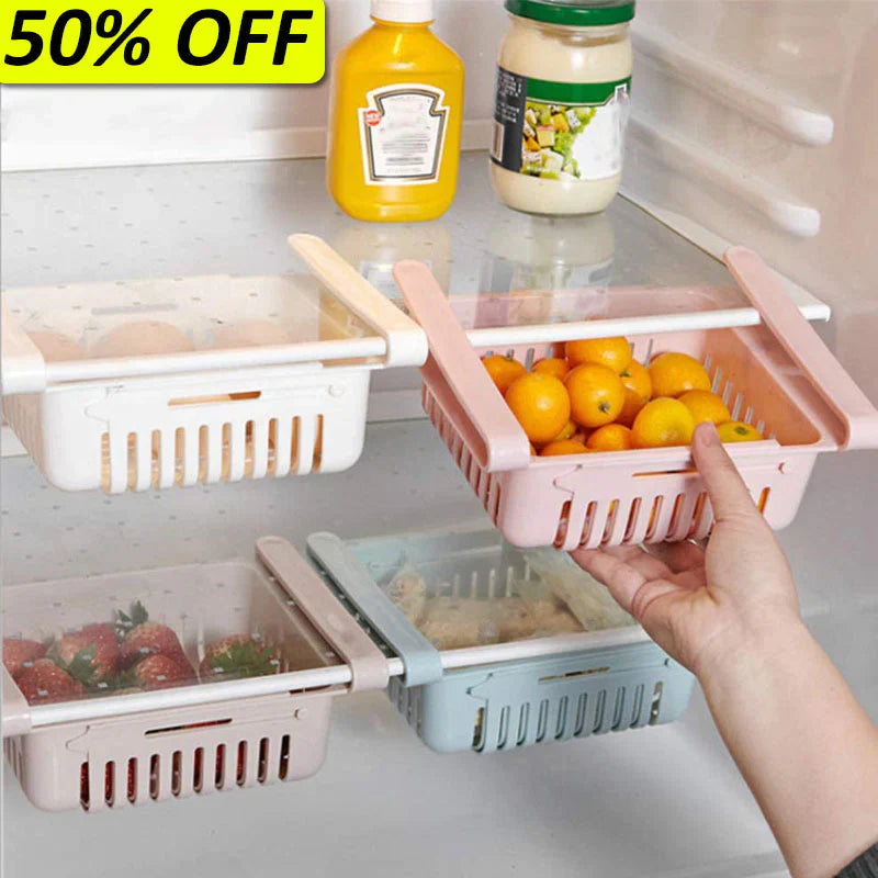 Adjustable fridge baskets ( Pack of 4)